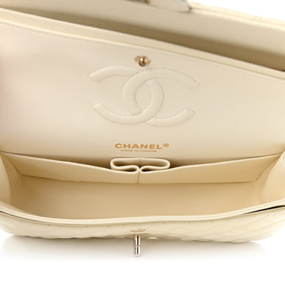 Chanel Caviar Quilted Medium Double Flap White 5 of 11
