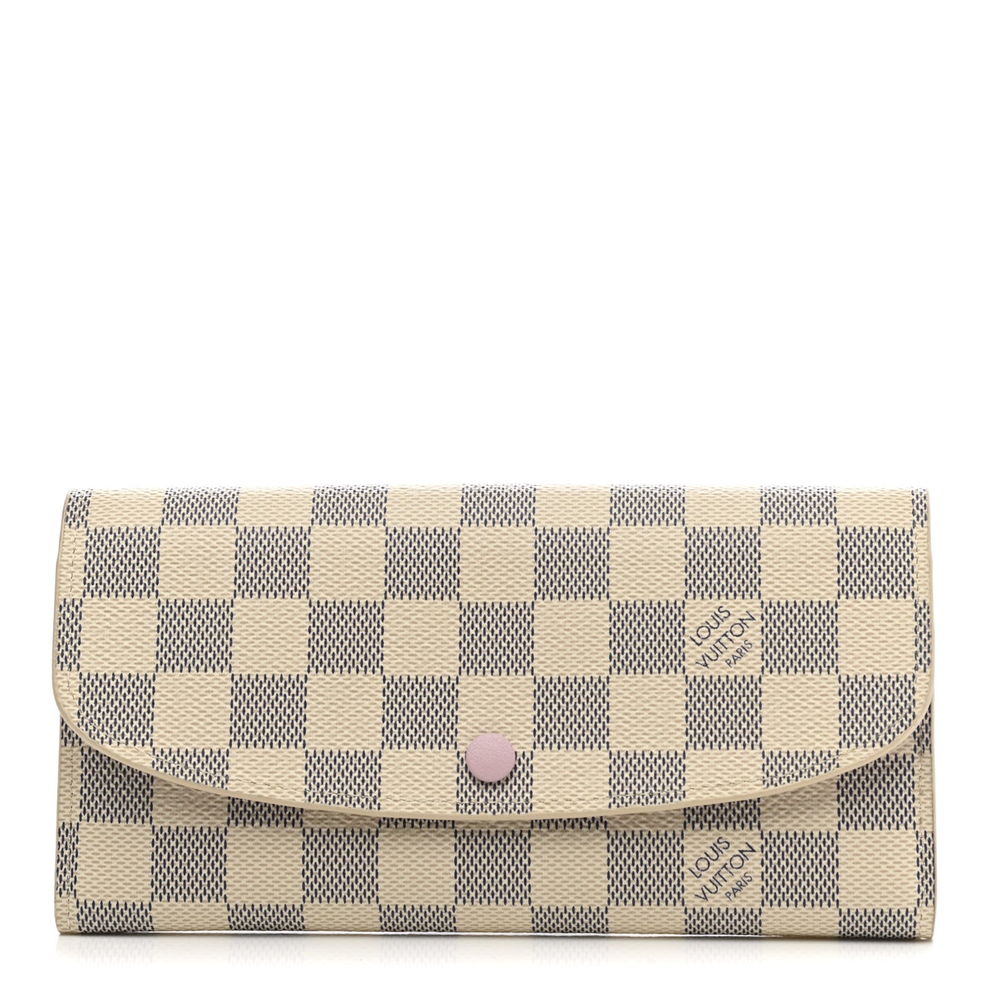 Damier Azur Emilie Wallet Rose Ballerine