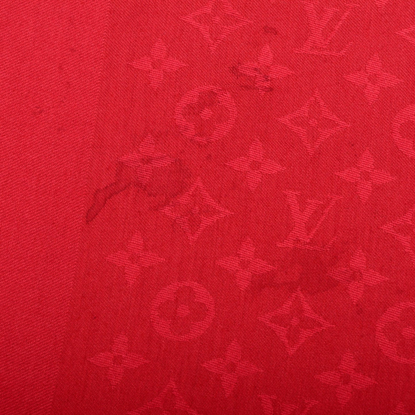 Silk Wool Monogram Shawl Pomme D'Amour