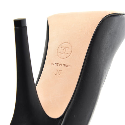 Chanel Lambskin CC Pumps 35 Black 14 of 16