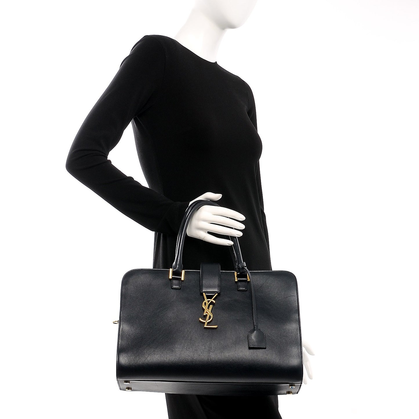 Smooth Calfskin Medium Cabas Monogram Navy