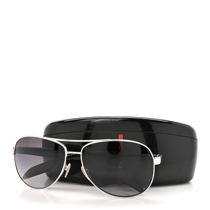 Prada Aviator Sunglasses SPS 53P Black 7 of 7