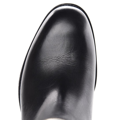 Balenciaga Calfskin Knee High Boots 40 Black 10 of 12
