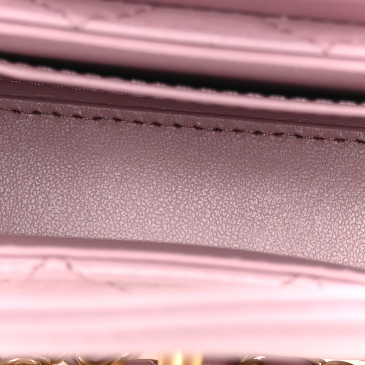 Chanel Shiny Aged Calfskin Quilted Mini Nano Kelly Shopper Pink 5 of 11