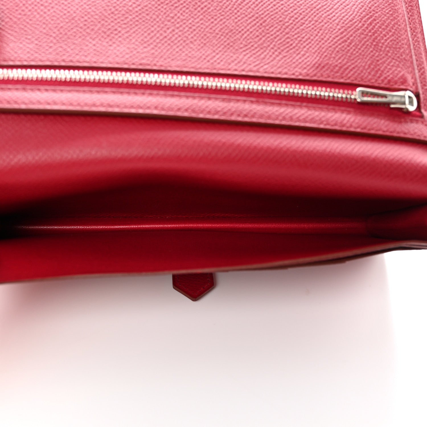 Hermes Epsom Bearn Gusset Wallet Rubis 6 of 11