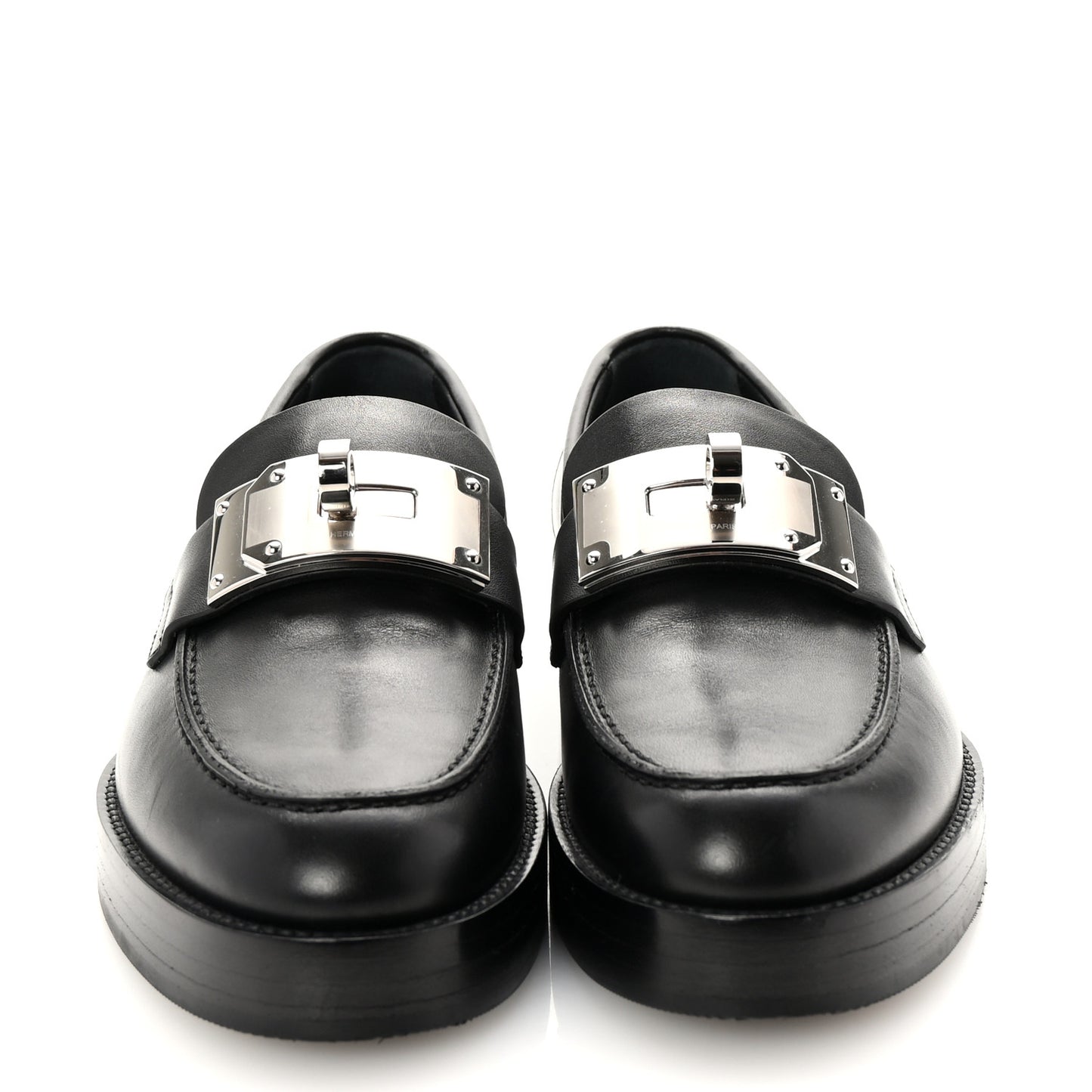 Calfskin Womens Hot Loafer 36.5 Black