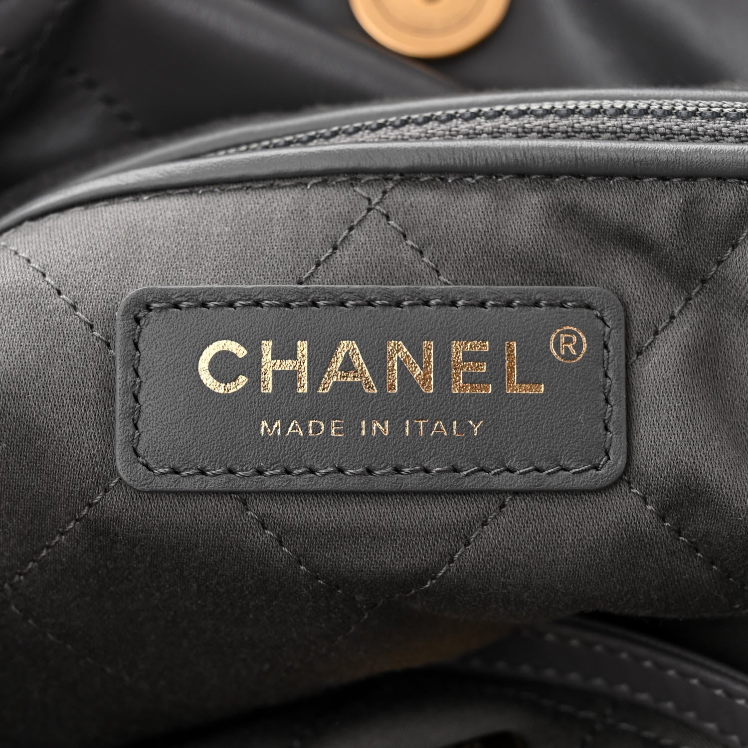 Chanel Shiny Calfskin Quilted Small Chanel 22 Grey 7 of 11