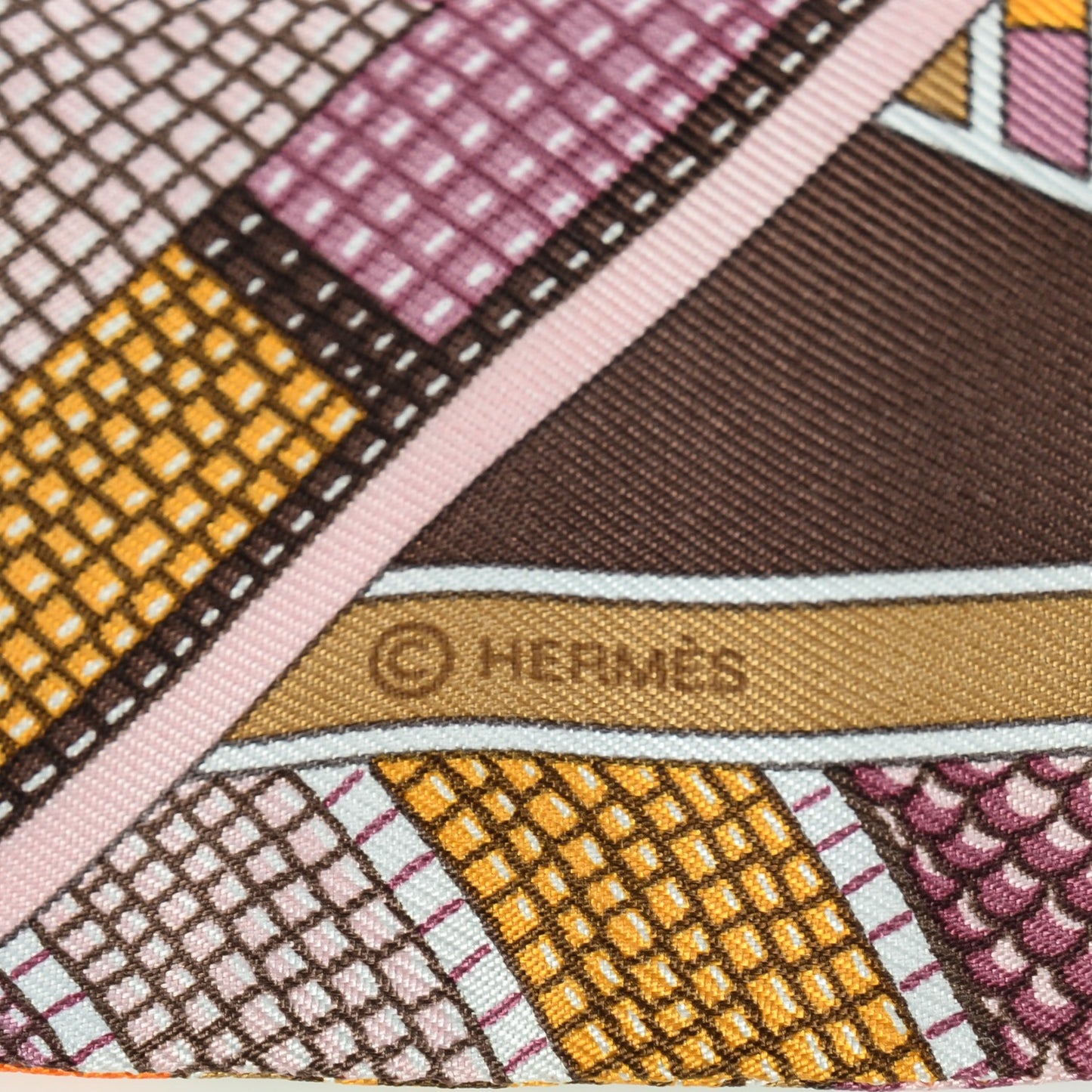 Silk L'Art Indien Des Plaines Twilly Orange Mauve Tournesol