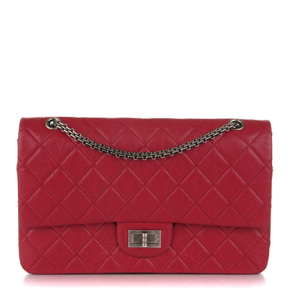 Chanel Aged Calfskin Quilted 2.55 Reissue 227 Flap Red 1 of 7