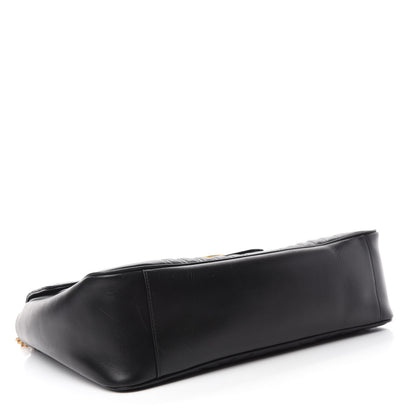 Gucci Calfskin Matelasse Large GG Marmont Shoulder Bag Black 4 of 11