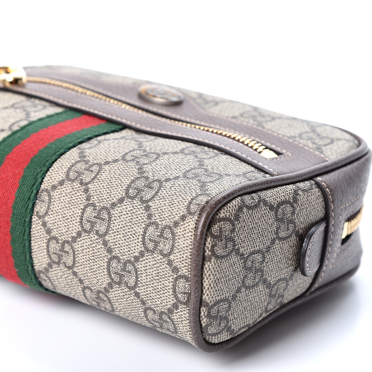 Gucci GG Supreme Monogram Web Small Ophidia Belt Bag 85 34 Dark Brown 10 of 10