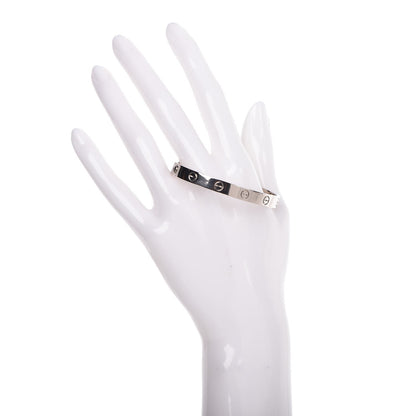 Cartier 18K White Gold LOVE Bracelet 16 2 of 3