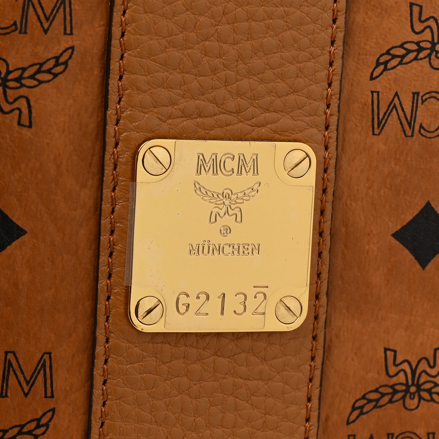 Visetos Medium Liz Reversible Shopper Tote Cognac
