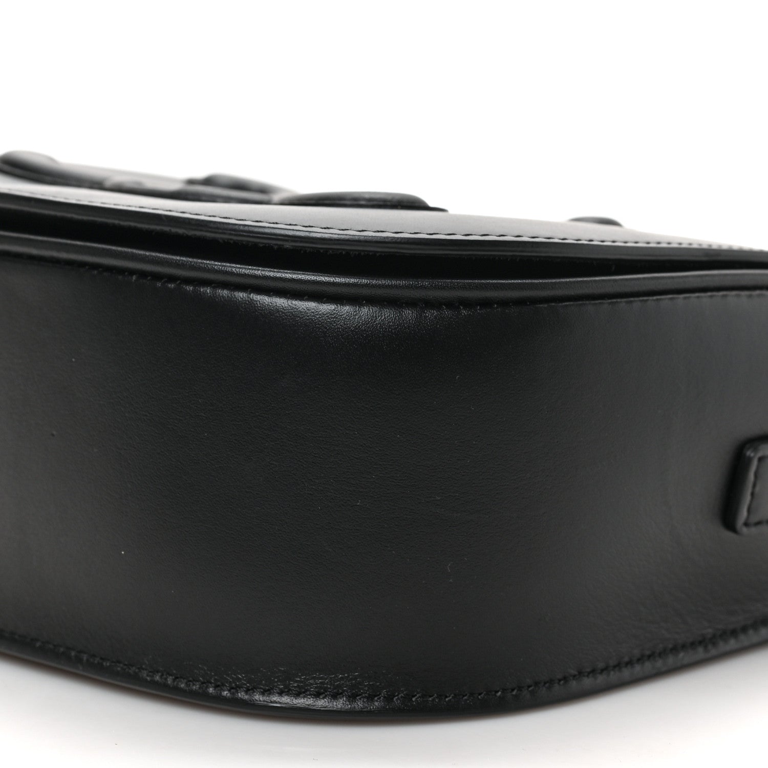 Celine Smooth Calfskin Cuir Triomphe Folco Crossbody Bag Black 8 of 8