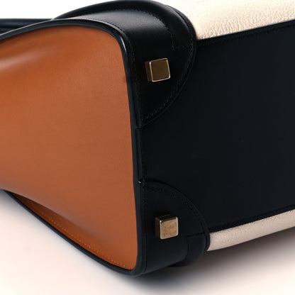 Celine Baby Grained Calfskin Tri-Color Micro Luggage White 8 of 9