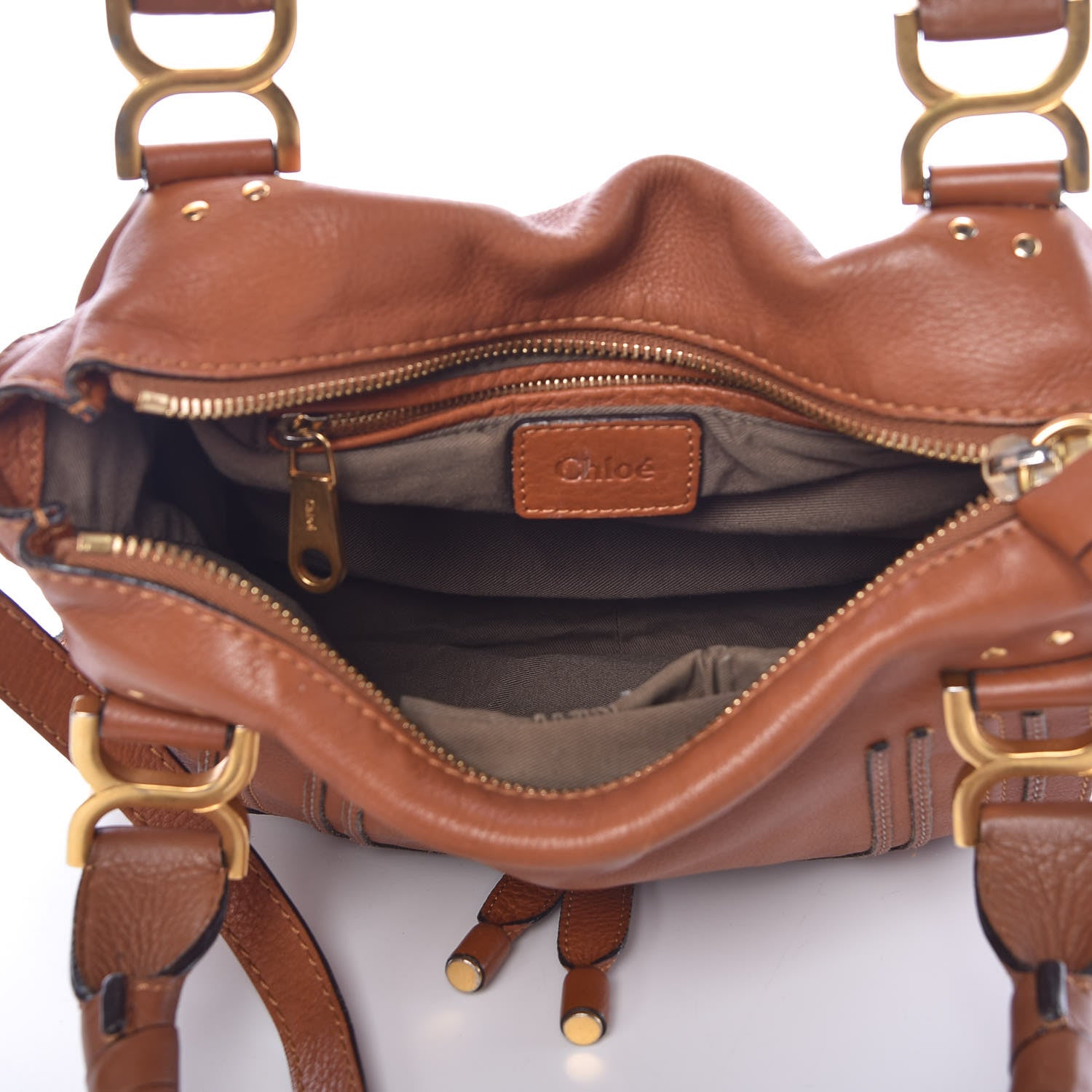 Chloe Calfskin Medium Marcie Satchel Tan 6 of 19