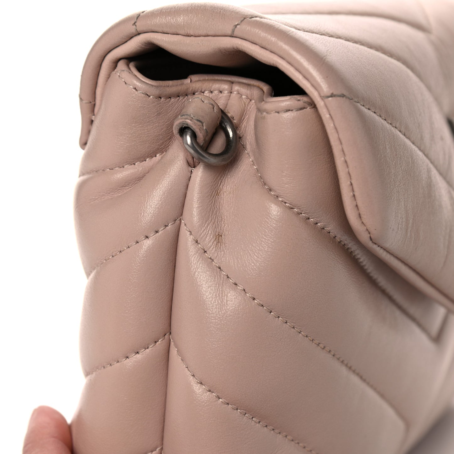 Calfskin Y Quilted Monogram Toy Loulou Crossbody Bag Marble Pink