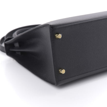 Hermes Epsom Kelly Sellier 28 Black 7 of 12
