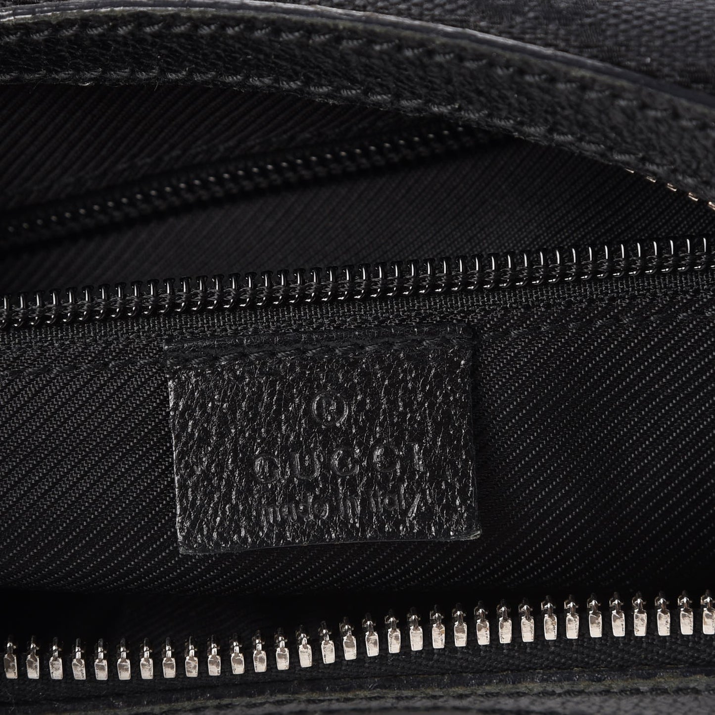 Monogram Front Pocket Hobo Black
