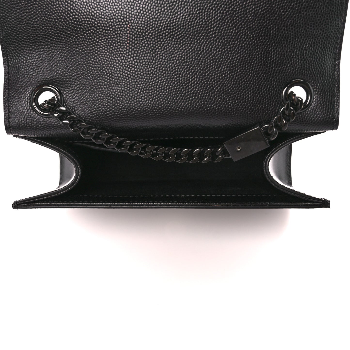Grain De Poudre Small Monogram Monochrome Kate Satchel Black