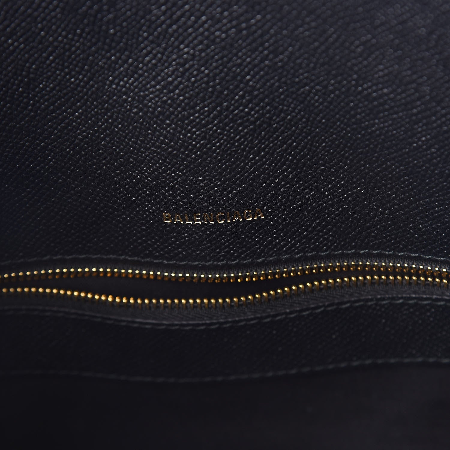Balenciaga Signature Grained Calfskin Logo M Ville Top Handle Bag Black 6 of 8