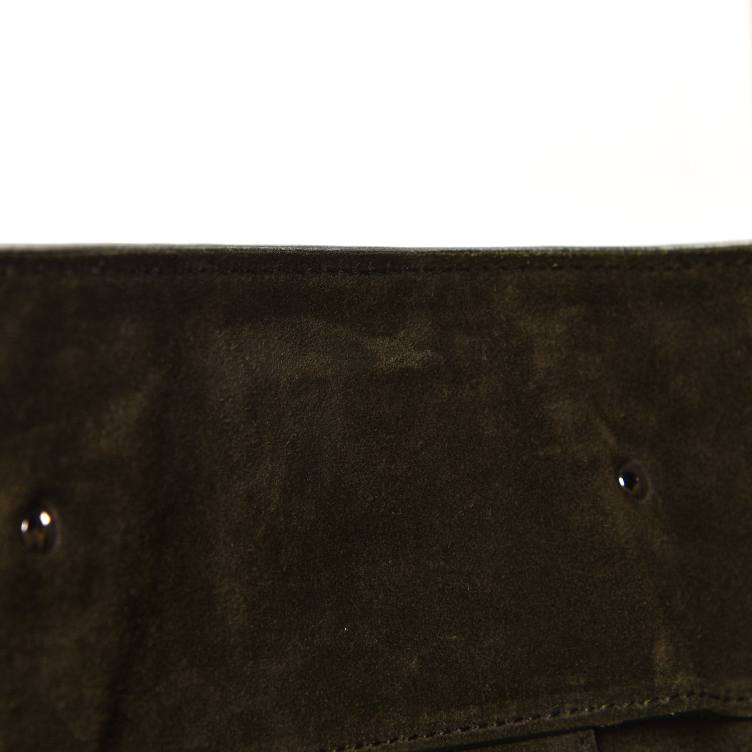 Balenciaga Baby Daim Suede Papier A4 Zip Around Tote Vert Militaire 7 of 11