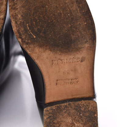 Hermes Box Kelly Jumping Boots 40 Black 8 of 9