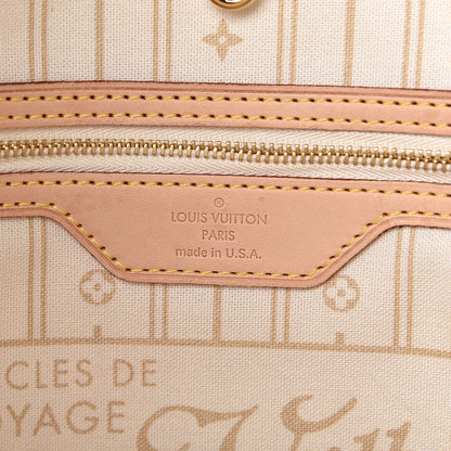 Louis Vuitton Damier Azur Neverfull MM 6 of 11