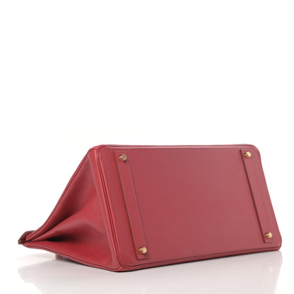 Hermes Courchevel Birkin 40 Rouge Vif 4 of 14