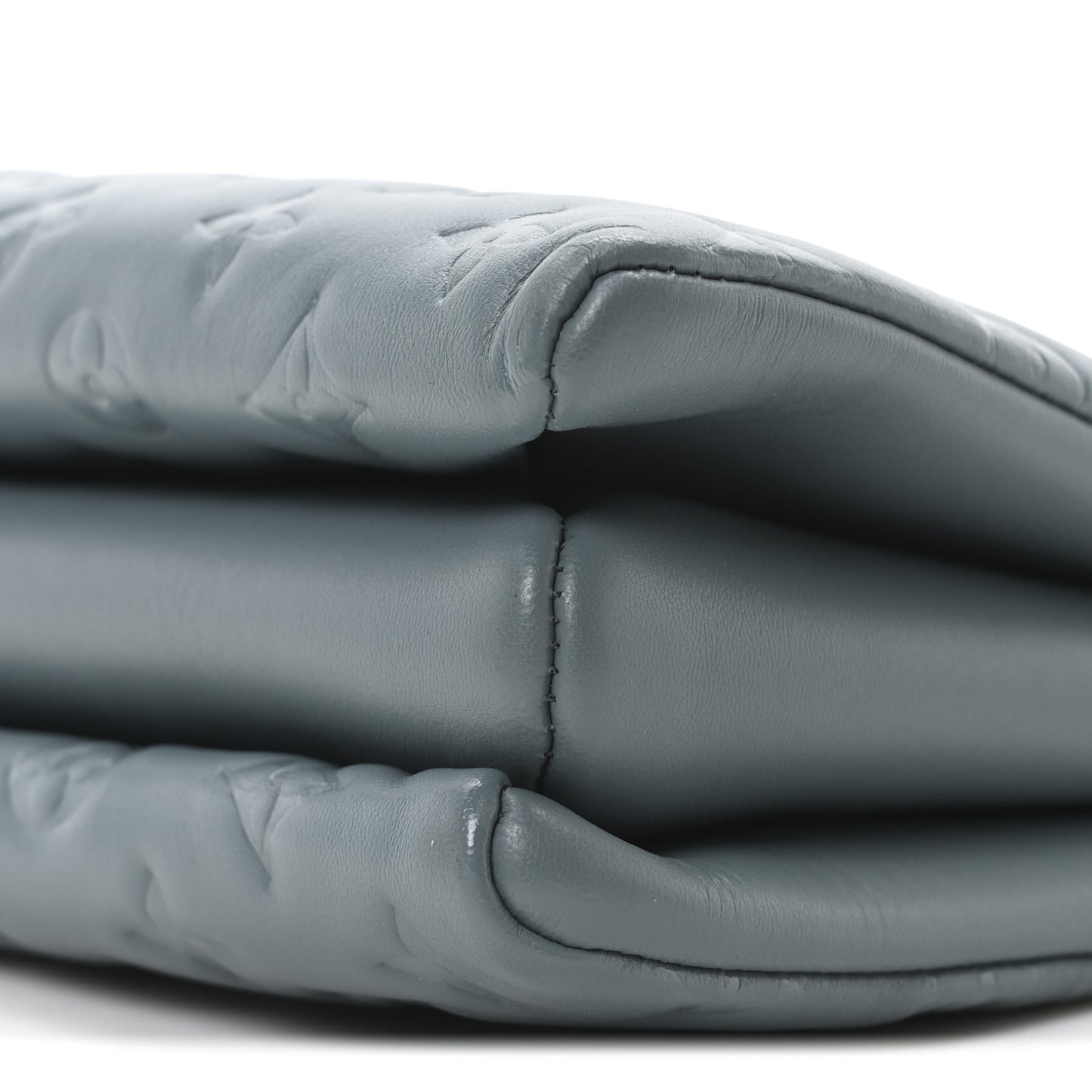 Lambskin Embossed Monogram Coussin PM Blue Glacier