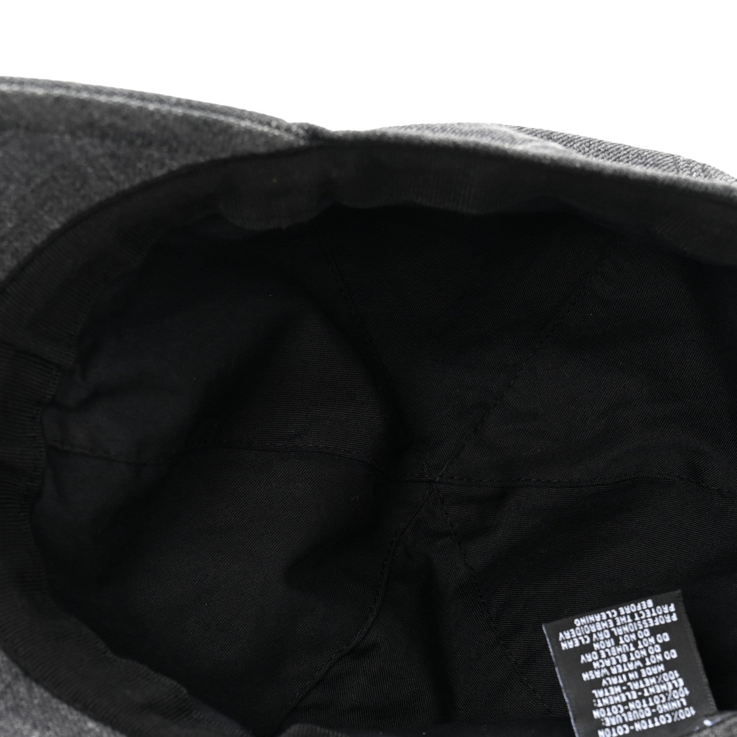 Chanel Denim Cap Hat Black 7 of 9