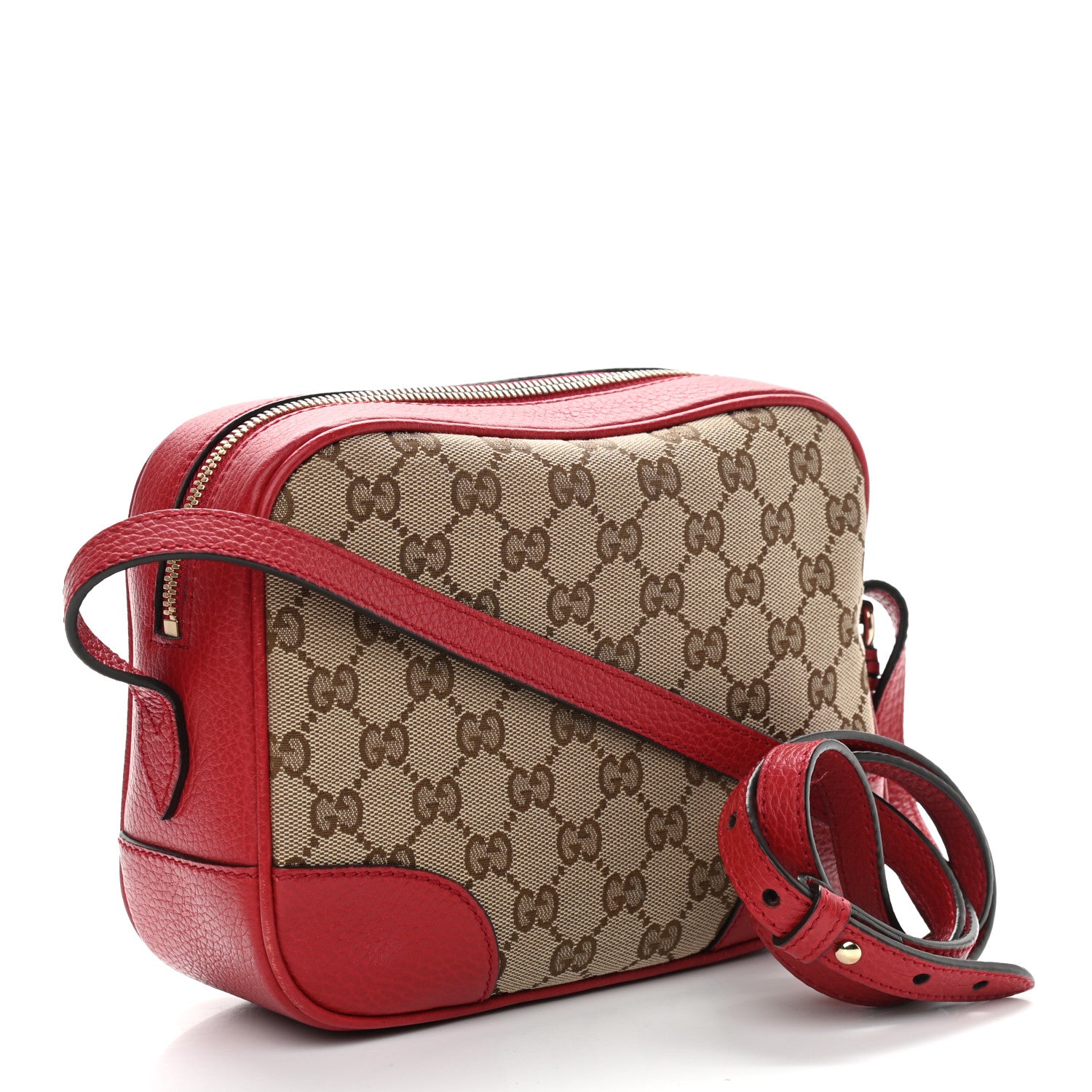 Gucci Monogram Mini Bree Messenger Bag Red 3 of 9