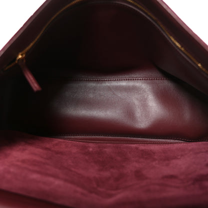 Chanel Suede Calfskin Small Souplissimo Maxi Flap Burgundy 5 of 10