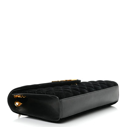 Saint Laurent Velvet Tri-Quilt Monogram Medium College Bag Black 4 of 12
