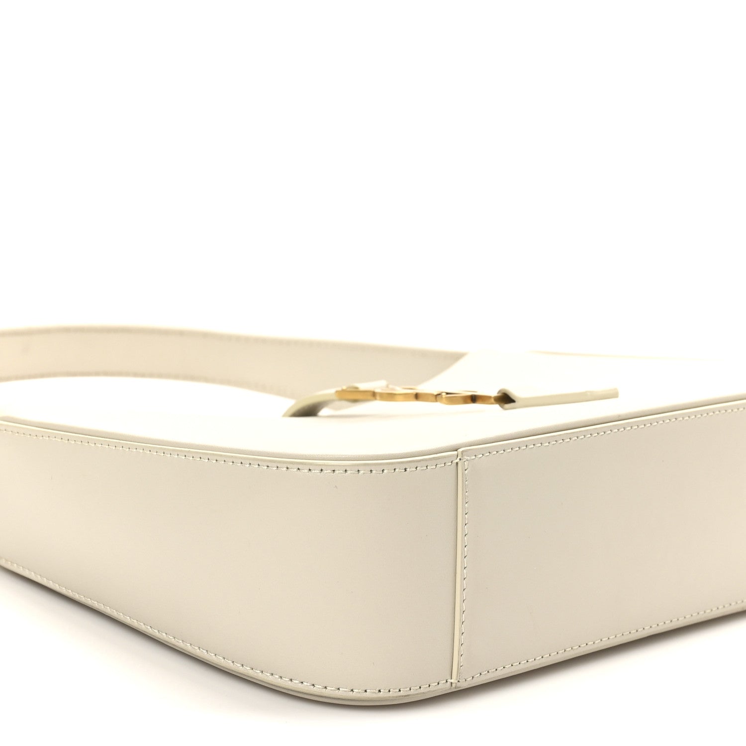 Saint Laurent Smooth Calfskin Le 5 A 7 Hobo Crema Soft 9 of 10