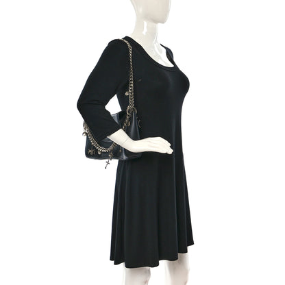 Alexander McQueen Nappa Chain Medallion Satchel Black 2 of 9