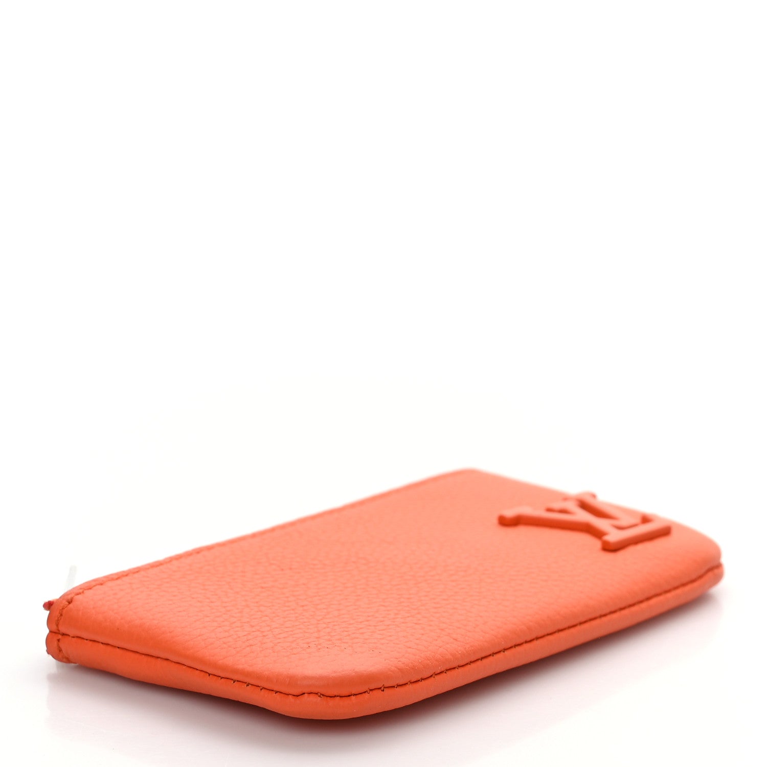 Louis Vuitton Grained Calfskin Aerogram Key Pouch Orange 4 of 6