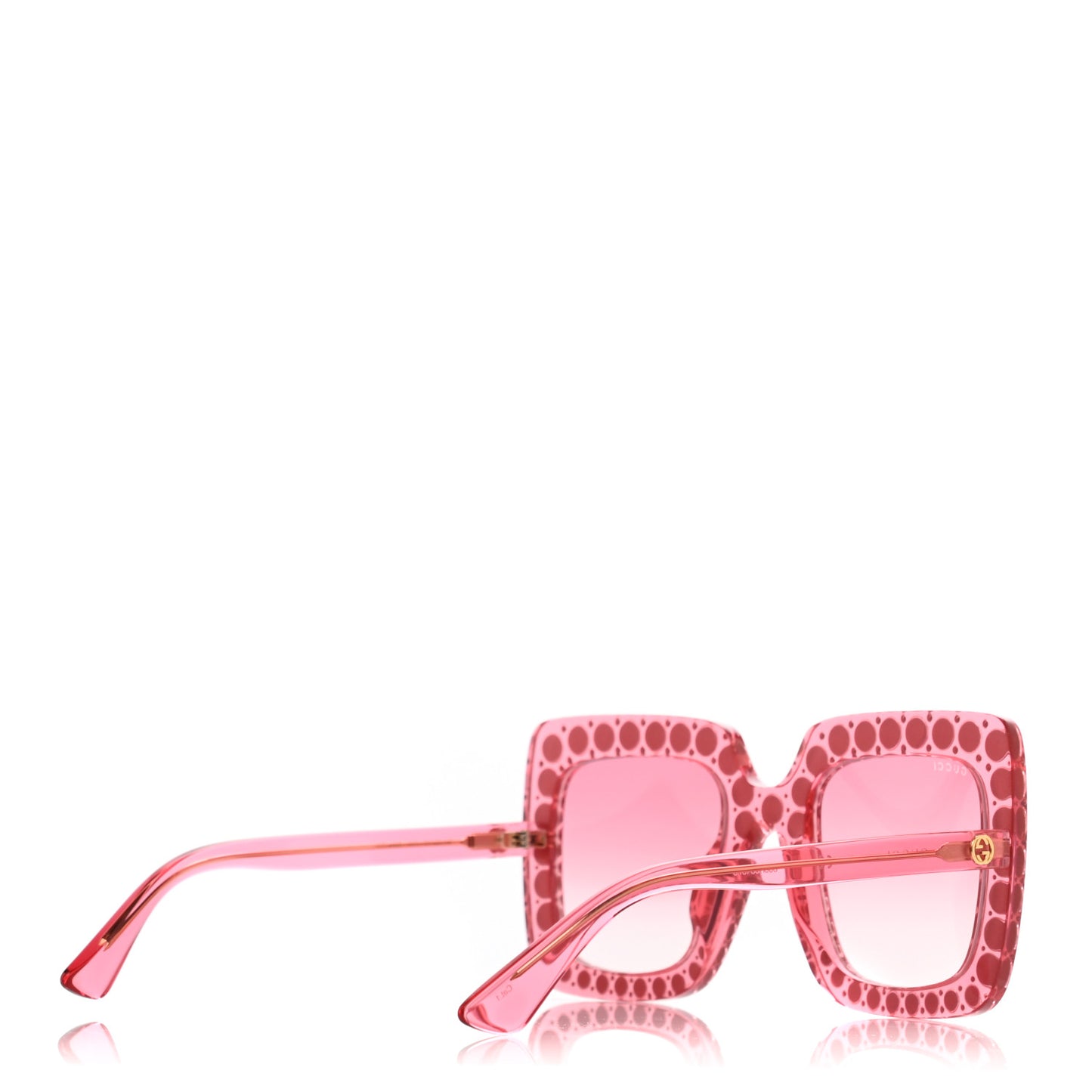 Crystal Square Frame Sunglasses GG0148S Pink