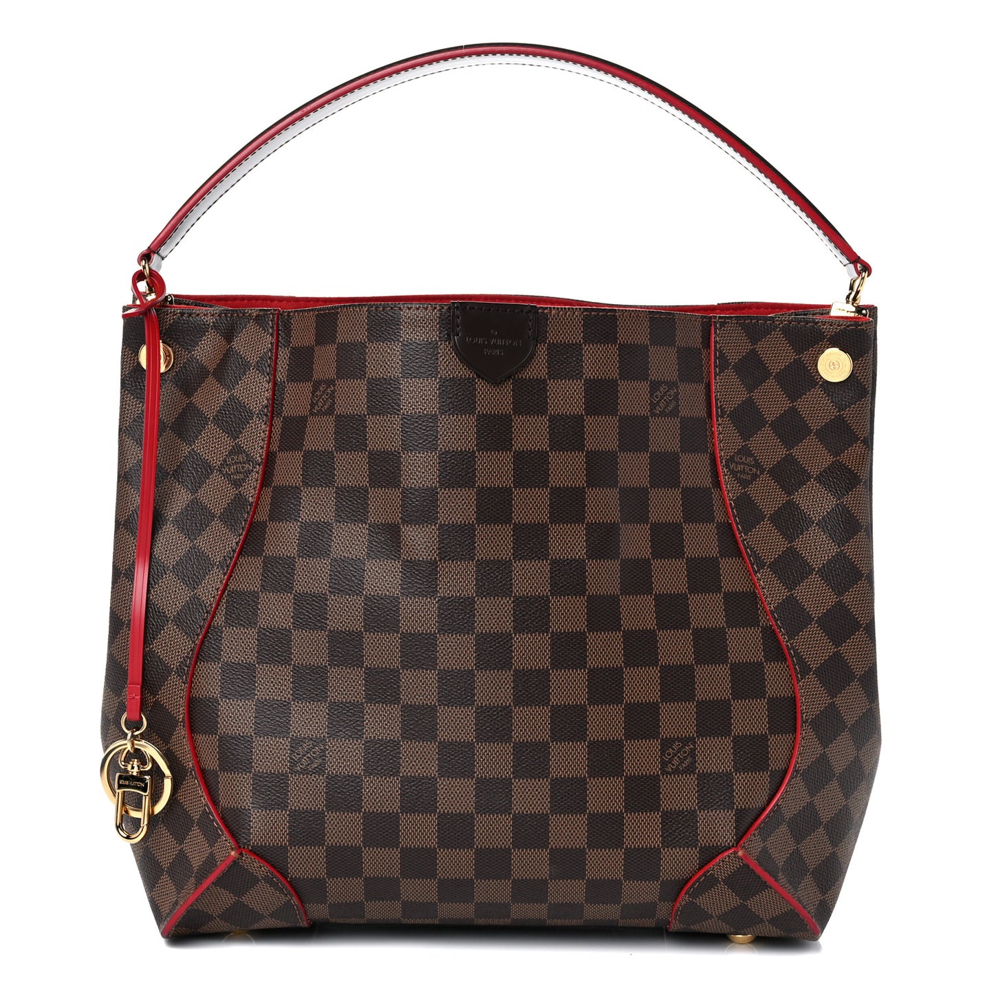 Damier Ebene Caissa Hobo Cherry