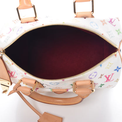 Louis Vuitton Monogram Multicolor Speedy 30 White 5 of 10