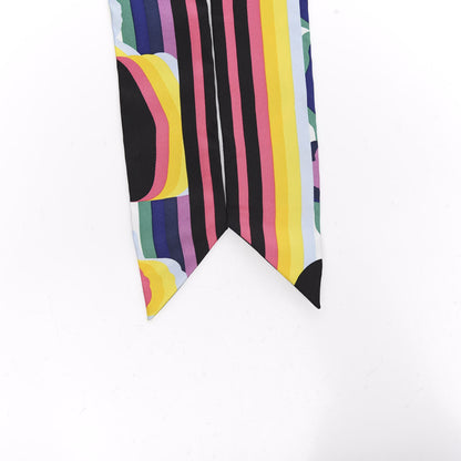 Hermes Silk Brides De Gala Shadow Twilly Black Jaune Multicolor 2 of 4