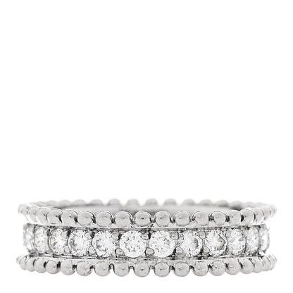 Van Cleef & Arpels Platinum Diamond Estrelle Wedding Band Ring 48 4.5 1 of 5