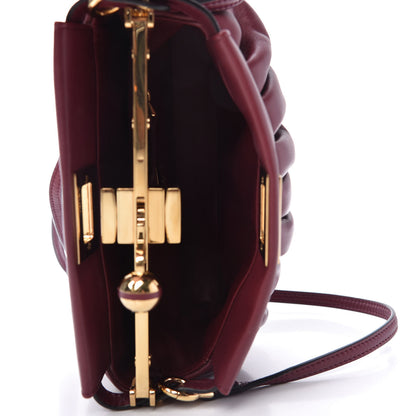 Fendi Shiny Nappa Small Peekaboo Click Bag Barolo 5 of 9