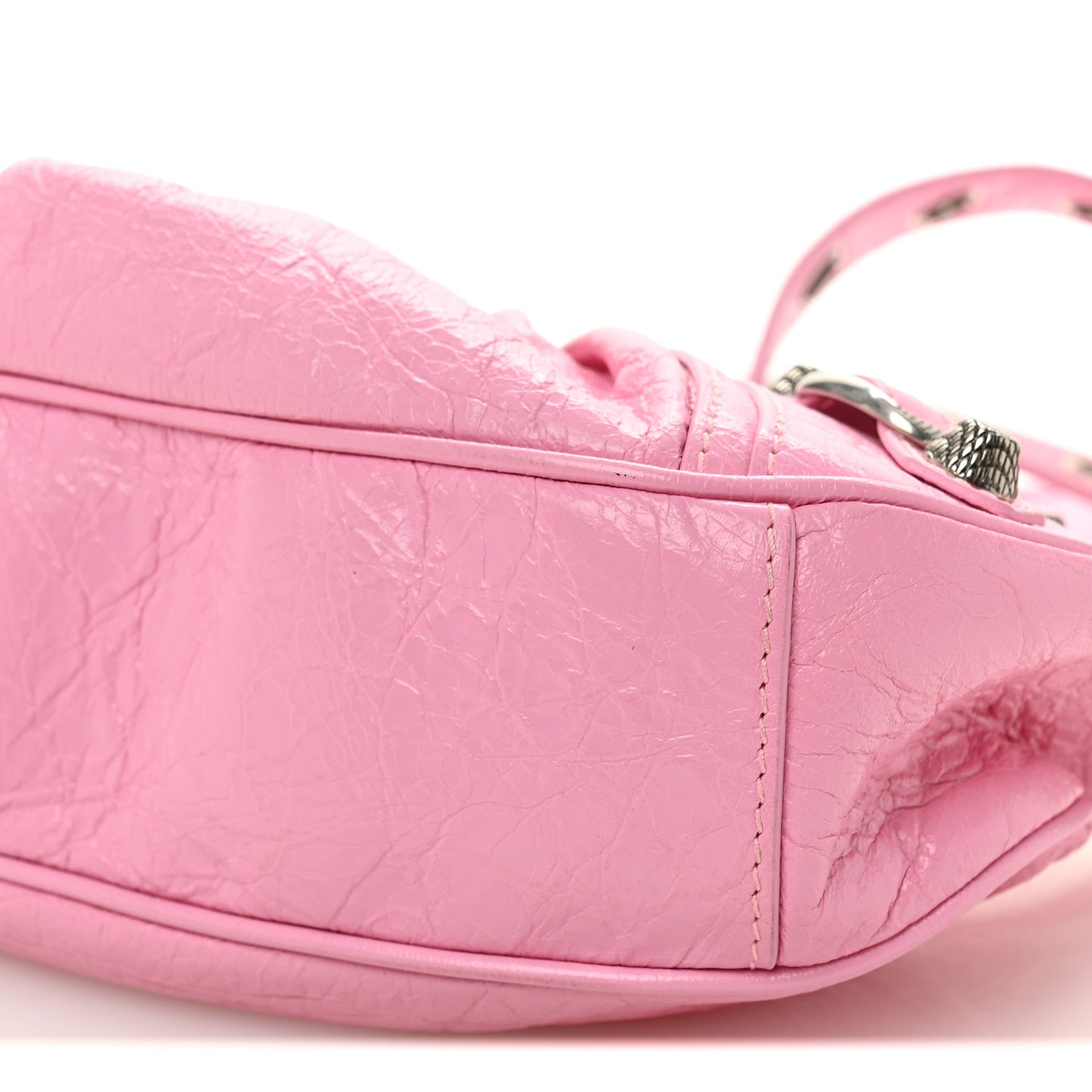 Agneau Arena Le Cagole Shoulder Bag XS Candy Pink