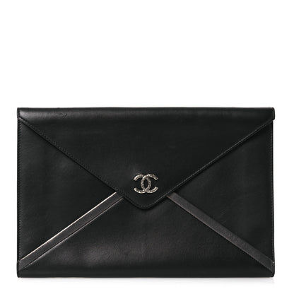 Chanel Lambskin Cocomail Envelope Clutch Black 1 of 11