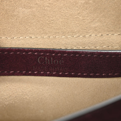 Chloe Suede Calfskin Braided Small Hudson Shoulder Bag Sienna Red 6 of 9