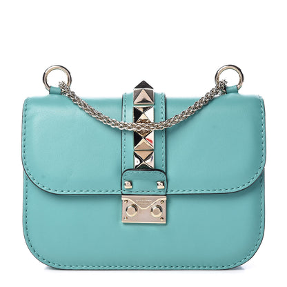 Valentino Garavani Vitello Small Glam Lock Rockstud Flap Colibri 1 of 10