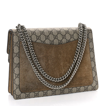 Gucci GG Supreme Monogram Embroidered Carnation Medium Dionysus Shoulder Bag Beige 3 of 11
