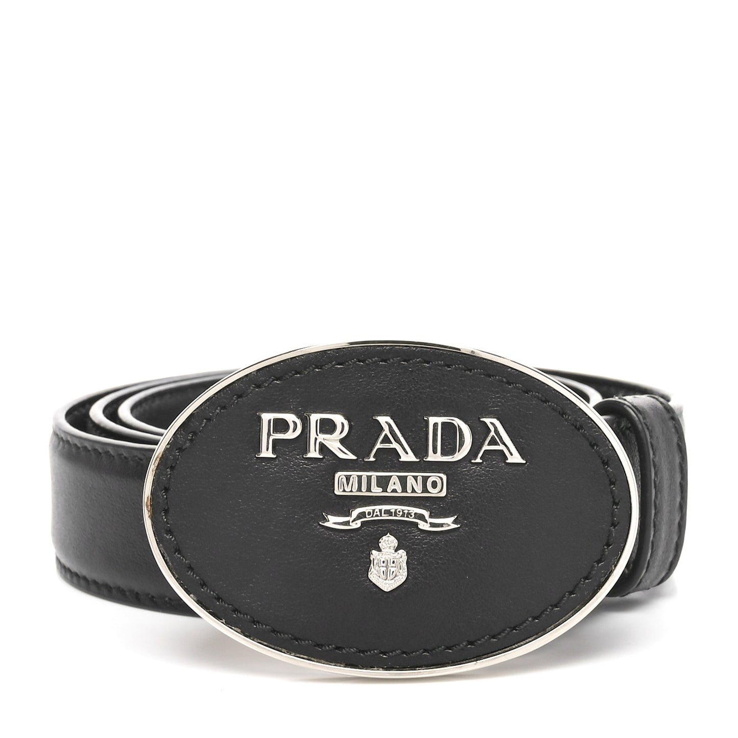 Calfskin Logo Belt 75 30 Black