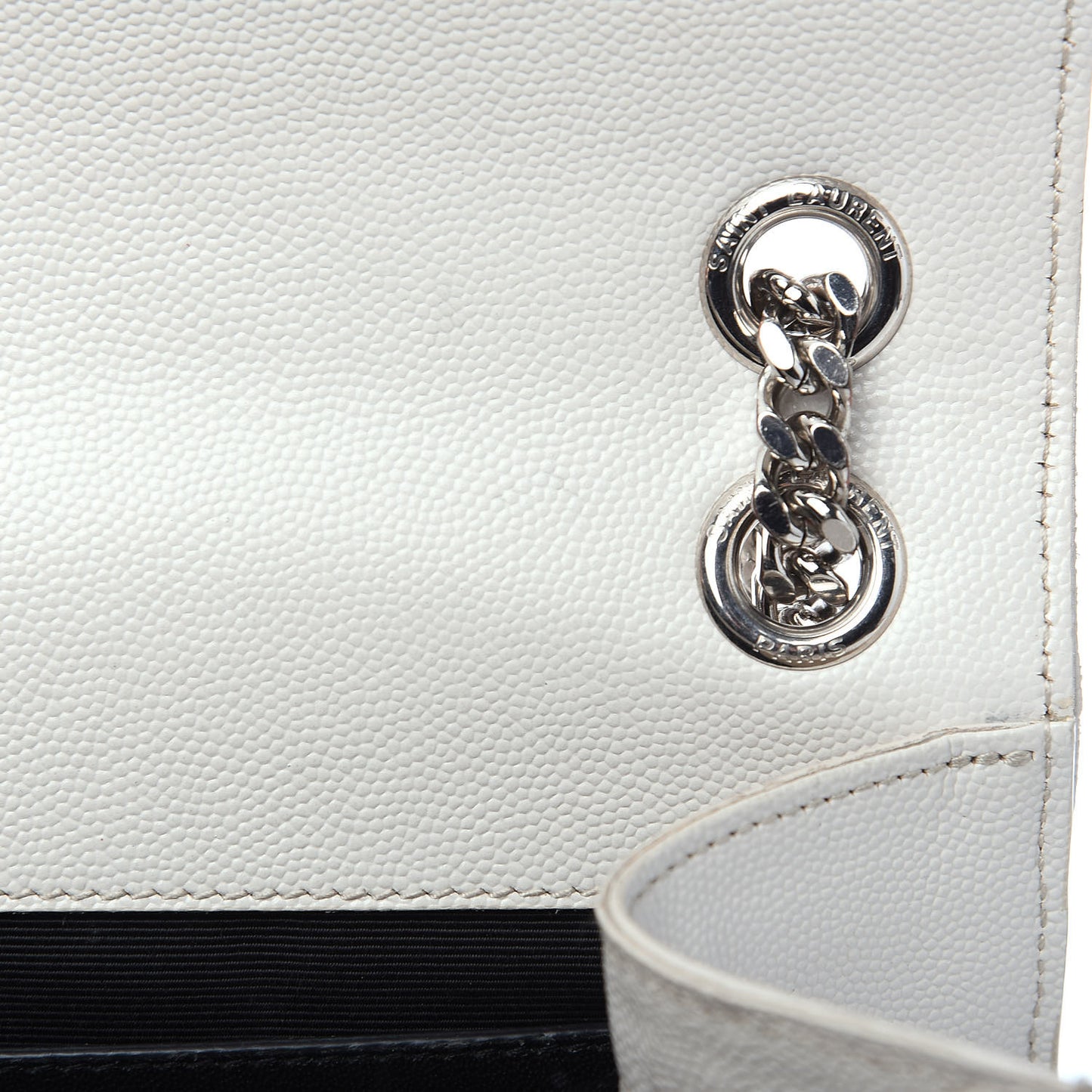 Grain De Poudre Textured Mixed Matelasse Medium Triquilt Monogram Satchel Porcellana